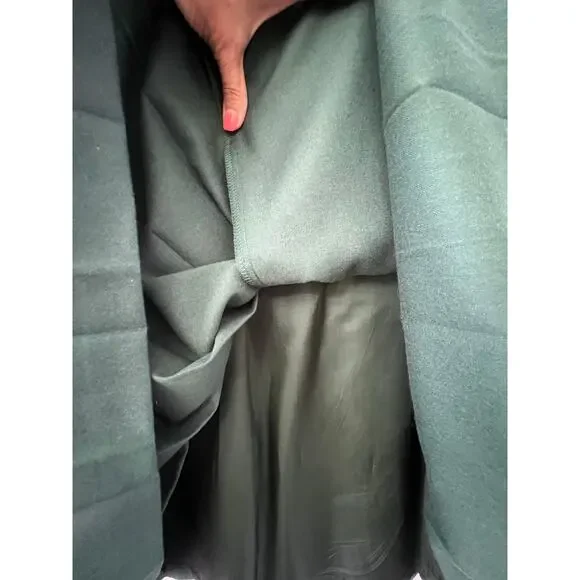 Mondi Wool Blend Pleated Midi Skirt Sz 38 (US 8)Green A-Line Made in Germany VTG - Picture 5 of 5